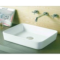 Gloria Lungo Como Επικαθήμενος Νιπτήρας Πορσελάνης 48.5x37.5cm Λευκός (17-2074)