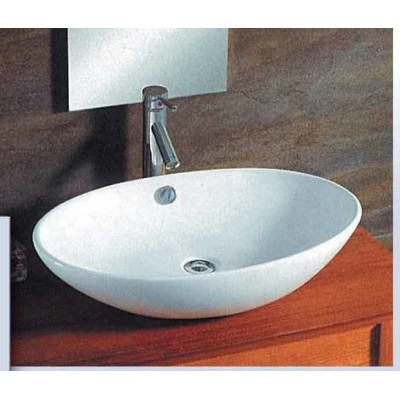 Gloria Bel Elara Επικαθήμενος Νιπτήρας Πορσελάνης 62.5x41.5cm Λευκός (17-4850)