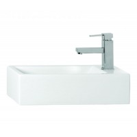Huida Deco Επικαθήμενος Νιπτήρας Πορσελάνης 49.5x25cm Λευκός (17-4925)