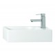 Huida Deco Επικαθήμενος Νιπτήρας Πορσελάνης 49.5x25cm Λευκός (17-4925)