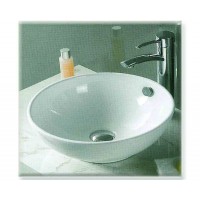 Gloria Status Επικαθήμενος Νιπτήρας Πορσελάνης 40.5x40.5cm Λευκός (17-6612)