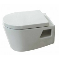 Huida Skay Λεκάνη Κρεμαστή με Κάλυμμα Soft Close Λευκή  54X37 (17-8427 / 17-6190)