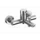 Gloria Gini Chrome  Αναμεικτική Μπαταρία Μπανιέρας Πλήρες Σετ  (18-0903)