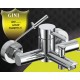Gloria Gini Chrome  Αναμεικτική Μπαταρία Μπανιέρας Πλήρες Σετ  (18-0903)