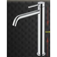 Gloria Gini Chrome  ST/ST Αναμεικτική Μπαταρία Νιπτήρα Ψηλή (18-1010)