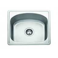 Gloria Tetras Ένθετος Νεροχύτης Inox  47.5x34.5cm Ασημί (18-1112)