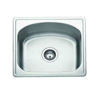 Gloria Tetras Ένθετος Νεροχύτης Inox  47.5x34.5cm Ασημί (18-1112)