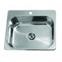 Gloria Pago Ένθετος Νεροχύτης Inox 43x54.5cm Ασημί (18-1114)