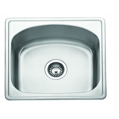 Gloria Tetras Ένθετος Νεροχύτης Inox 44x38cm Ασημί (18-1119)