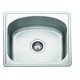 Gloria Tetras Ένθετος Νεροχύτης Inox 44x38cm Ασημί (18-1119)