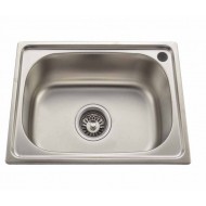 Gloria Beta Ένθετος Νεροχύτης Inox Σατινέ 48x35cm Ασημί (18-4835)