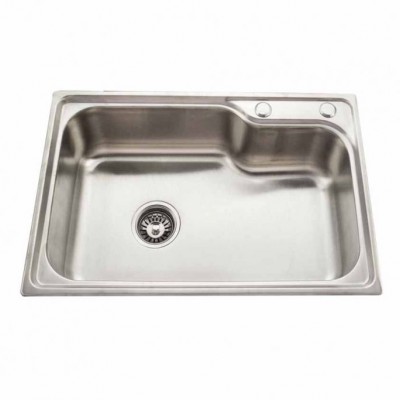 Gloria Ariana Ένθετος Νεροχύτης Inox Σατινέ 65x44cm Ασημί (18-6544)