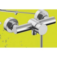 Gloria Gini Chrome  Αναμεικτική Μπαταρία Ντουζιέρας Πλήρες Σετ  (18-9032)
