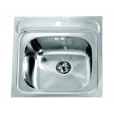Gloria Bar Ένθετος Νεροχύτης Inox 48x48cm Ασημί (20-6110)