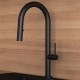 1 Orabella Vertigo Ψηλή Μπαταρία Κουζίνας Πάγκου Με Ντουζ Black Mat 20111