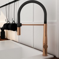 Orabella Bracket Ψηλή Μπαταρία Κουζίνας Πάγκου Με Ντουζ Rose Gold  20138