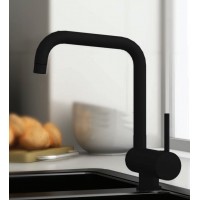 Orabella Nardo Black Matt Ψηλή Μπαταρία Κουζίνας Πάγκου Σπαστή Μαύρη 20142