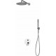 Karag Artemis SO510-CR Σετ Μίκτης, Τηλέφωνο & Κεφαλή Μπαταρια Εντοιχισμου Ντους 2 Εξόδων Inox Chrome