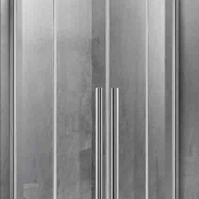 Karag Santorini 100 NR-10 Καμπίνα Ντουζιέρας με Συρόμενη Πόρτα 100x110x200cm Clear Glass Cromo