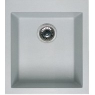 Elleci Quadra 100 Granitek Ένθετος Νεροχύτης από Συνθετικό Γρανίτη 41x50cm Aluminium