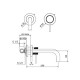 TEOREMA LAB Brushed Nickel - Μπαταρια Εντοιχισμού Νιπτήρα 213181