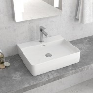 Karag LT2173-S Επικαθήμενος Νιπτήρας Πορσελάνης 50x42cm Λευκός