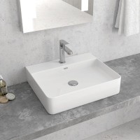 Karag LT2173-S Επικαθήμενος Νιπτήρας Πορσελάνης 50x42cm Λευκός