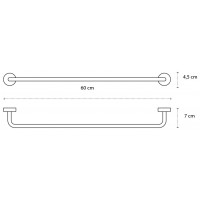 Karag Moderno Satine Πετσετοκρεμάστρα 60cm - 226099