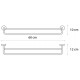 Karag Moderno Πετσετοκρεμάστρα Διπλή 60cm - 2262