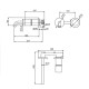 Karag Joan Brass Pattern 24686-425A-BP Σετ Μίκτης & Στόμιο Μπαταρια Εντοιχισμού Νιπτήρα 1 Εξόδου Inox Chrome