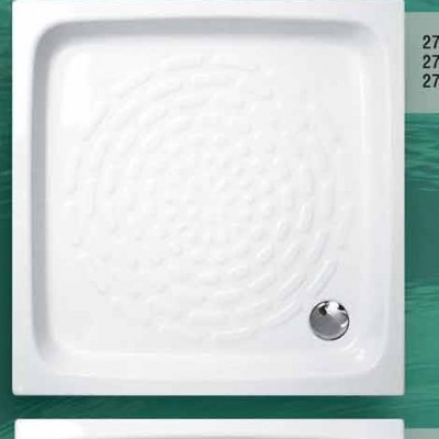 Gloria Ideale 27-2208 Τετράγωνη Πορσελάνινη Ντουζιέρα 90x90cm Λευκή (27-2208)
