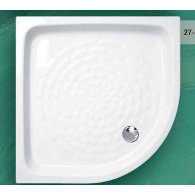 Gloria Ideale 27-2203 Ημικυκλική Πορσελάνινη Ντουζιέρα 90x90cm Λευκή (27-2203)