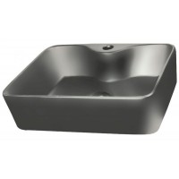 Gloria Dolce Επικαθήμενος Νιπτήρας Πορσελάνης 48.5x37.5cm Γκρι (37-8025)