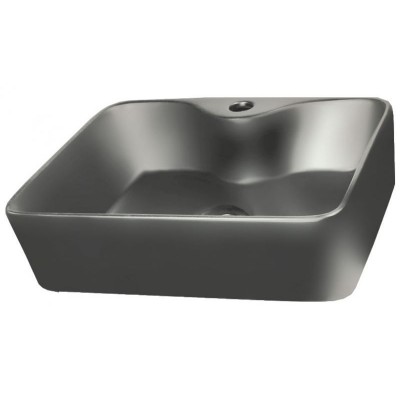 Gloria Dolce Επικαθήμενος Νιπτήρας Πορσελάνης 48.5x37.5cm Γκρι (37-8025)