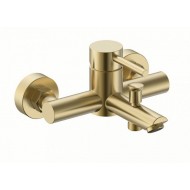 Gloria Gini Brushed Gold  Αναμεικτική Μπαταρία Μπανιέρας Πλήρες Σετ Χρυσή (41-0903)