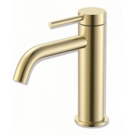 Gloria Gini Brushed Gold  ST/ST Αναμεικτική Μπαταρία Νιπτήρα Χρυσή (41-1001)