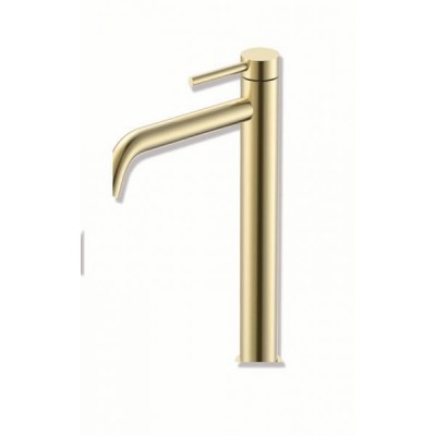 Gloria Gini Brushed Gold  ST/ST Αναμεικτική Μπαταρία Νιπτήρα Ψηλή Χρυσή (41-1010)