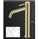 Gloria Gini Brushed Gold  ST/ST Αναμεικτική Μπαταρία Νιπτήρα Ψηλή Χρυσή (41-1010)