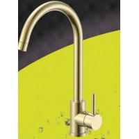 Gloria Gini Μπαταρία Κουζίνας Πάγκου Brushed Gold (41-1270)
