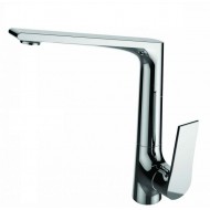 Gloria Galaxy Μπαταρία Κουζίνας Πάγκου Inox Ασημί (42-9106)