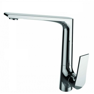 Gloria Galaxy Μπαταρία Κουζίνας Πάγκου Inox Ασημί (42-9106)