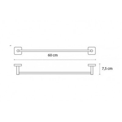 Karag Quattro Πετσετοκρεμάστρα 60cm- 4260