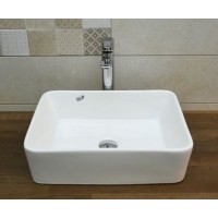 KLP Plus Επικαθήμενος Νιπτήρας Πορσελάνης 47x37cm Λευκός  444901
