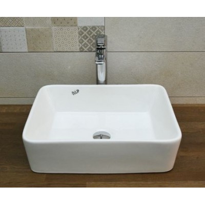 KLP Plus Επικαθήμενος Νιπτήρας Πορσελάνης 47x37cm Λευκός  444901