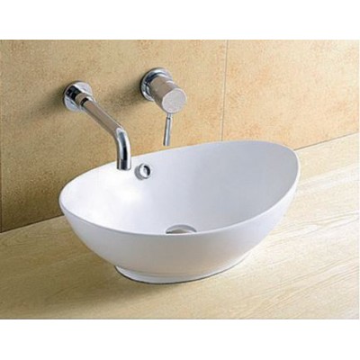 KLP Ovale Επικαθήμενος Νιπτήρας Πορσελάνης 59x38.5cm Λευκός  444909