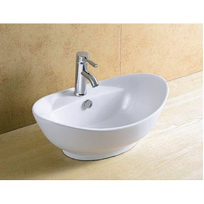 KLP Royal Επικαθήμενος Νιπτήρας Πορσελάνης 59x40cm Λευκός  444918