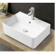 KLP Eros Επικαθήμενος Νιπτήρας Πορσελάνης 52x42cm Λευκός 444929N