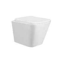 KLP Annabella Λεκάνη Κρεμαστή Rimless με Slim Κάλυμμα Soft Close Λευκή 48.8CM 4450115