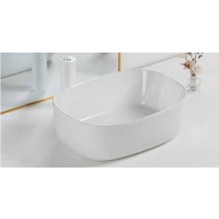 KLP Lola Επικαθήμενος Νιπτήρας Πορσελάνης 46,5x34cm Λευκός 448722