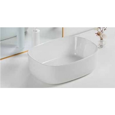 KLP Lola Επικαθήμενος Νιπτήρας Πορσελάνης 46,5x34cm Λευκός 448722